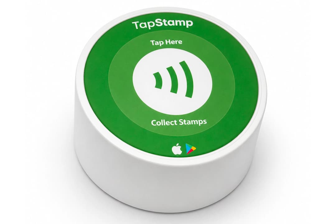 TapStamp NFC pod on a counter
